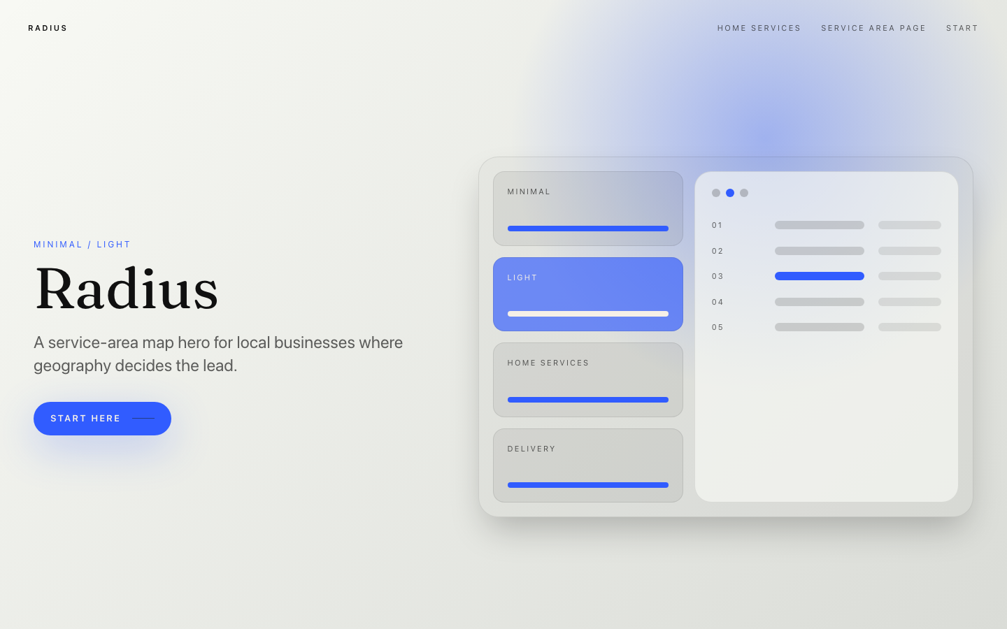 Radius preview