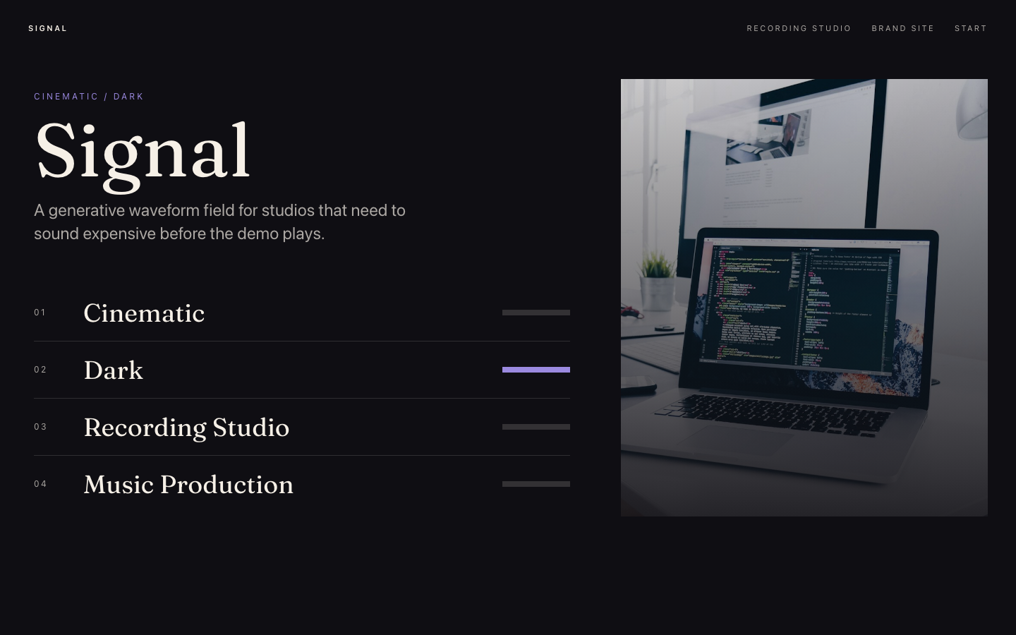 Signal preview